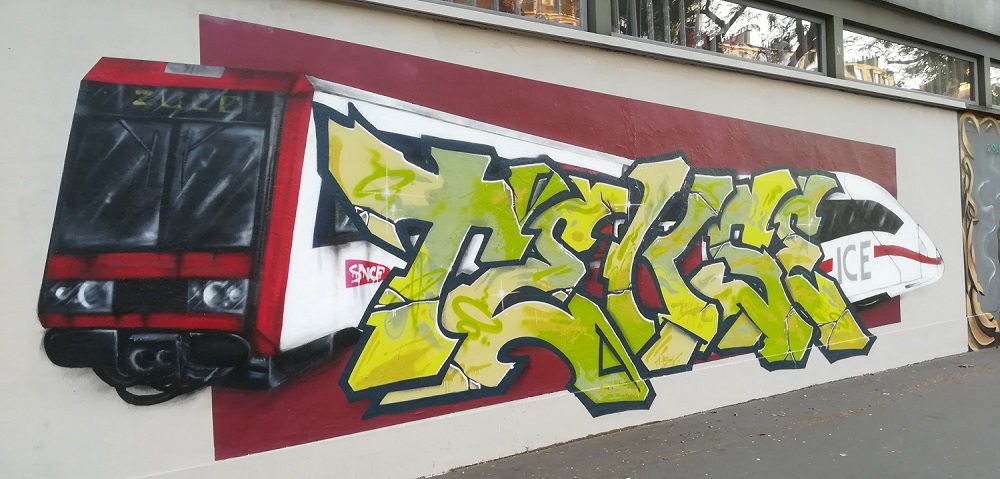 Jumelage Paris Berlin - 30 ans - street art - SNCF-ICE - Paris 15