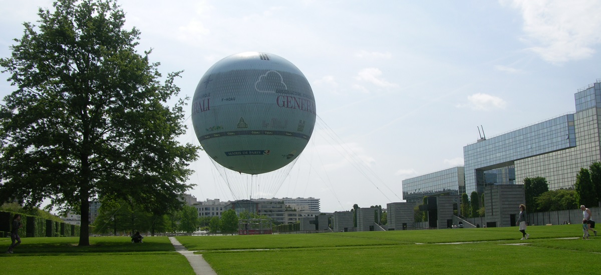 Parc André Citroën : Ballon de Paris dégonflé