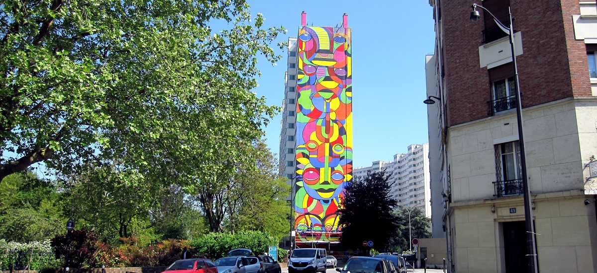 fresque street art - Da Cruz - Périchaux - Paris Habitat - Budget Participatif - 15ème arrondissement