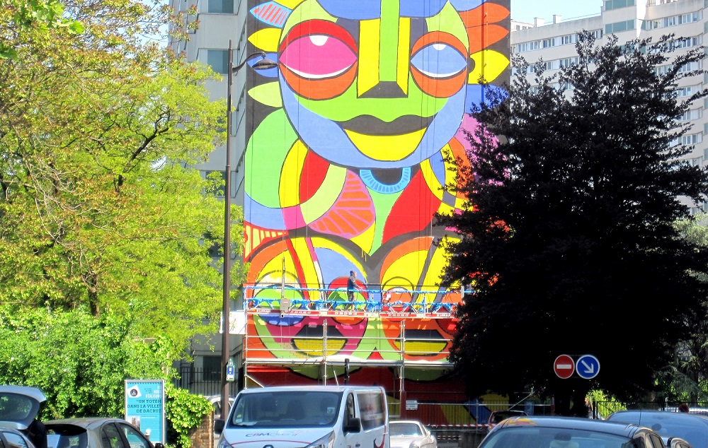fresque - street art - Da Cruz - Périchaux - Paris Habitat - Budget Participatif - 15ème arrondissement