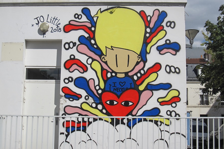 Jo Little - Pparpierremerriaux - street art - fresque rue de Sèvres - hopital Necker - enfants malades - paris 15