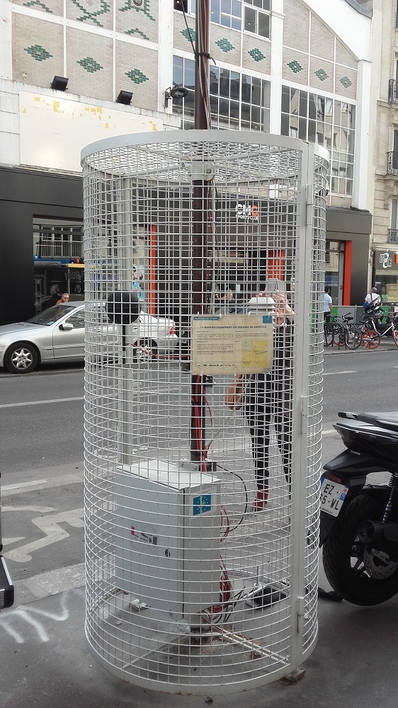 Station mesure - experimentation asphalte Life - rue Frémicourt - Paris 15