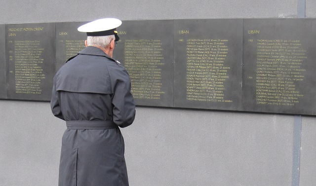 Memorial Militaires morts opérations extérieures - vétéran américain - parc André Citroën - Paris
