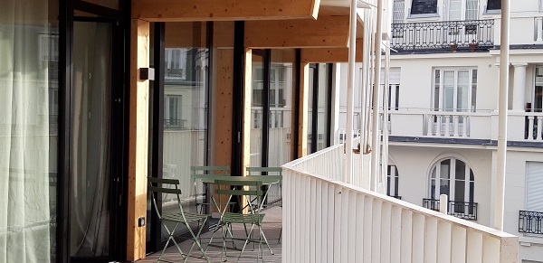 Bains-Douches Castagnary - Réinventer Paris - immeuble coliving balcon - 15