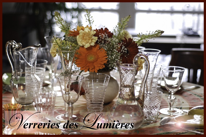 Verreries des Lumières - décoration table - Paris 15
