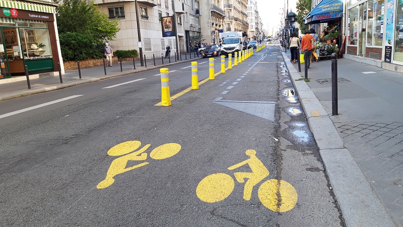 Pérennisation de la piste cyclable rue de Vaugirard : travaux annoncés en avril 2022