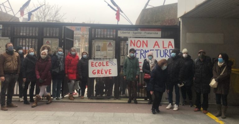 Ecole Emeriau - grève - Paris 15